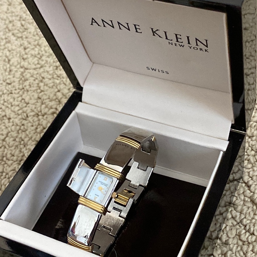 Silver Anne Klein watch bracelet
